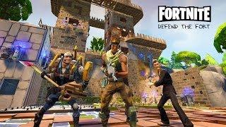 Defending the Fort - Fortnite Gameplay