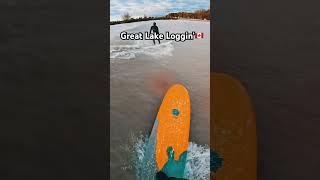 Great Lake Longboarding follow cam #surf #lakesurfing