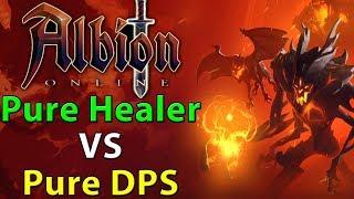 Albion Online: Hellgate PvP | Pure DPS Build VS Pure Healer | 1 VS 1