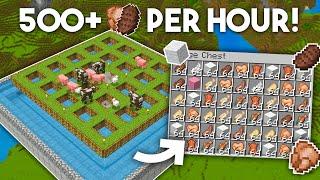 AFK Food Farm in Minecraft Bedrock 1.21! (MCPE/Xbox/PS4/Nintendo Switch)