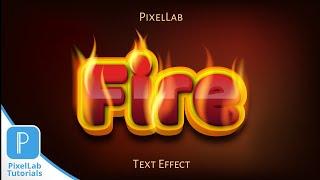 100% EDITABLE! Fire Text Effect - PixelLab Tutorial