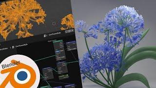 Generate African Lily with Math!  | Blender Geometry Nodes Tutorial