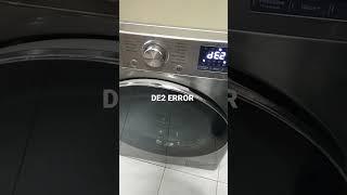 LG WASHER DRYER COMBO WITH DE2 ERROR CODE FIXED