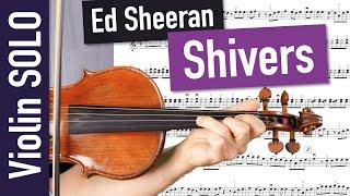 Ed Sheeran: Shivers | CLOSE UP Violin SOLO | Violin Sheet Music | Playalong