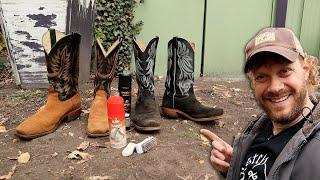 Cleaning and Conditioning Roughout and Suede Cowboy Boots