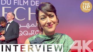 Zahra Amir Ebrahimi interview on The Vanishing at Marrakech Film Festival Red Carpet 2024