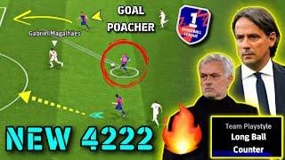 100% Best Long Ball Counter Formation In eFootball 2025 !! ️ 4-2-2-2 + Long Ball Counter + Tips