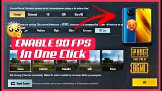 How To Enable 90 FPS In Poco X3 Pro PUBG MOBILE / BGMI