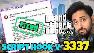 SCRIPT HOOK V FOR  GTA 5 VERSION 3337 | SCRIPT HOOK V | GTA 5 MODS | HINDI/URDU | THE NOOB