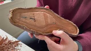 Resizing Old Shoes (Part 1 - Insole Prep) - Traditional Bespoke Shoemaking