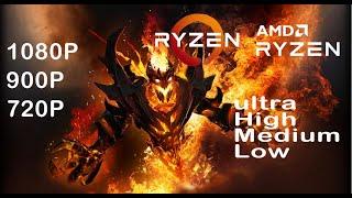 Dota 2 Ryzen 5 2400G | vega 11 | 1080p, 900p & 720p Dota 2 Benchmark