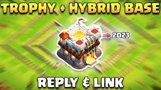 Best TH11 Trophy & Hybrid Base 2023 | Town Hall 11 Base with Reply & Link | (Clash of Clans)