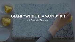 White Diamond (1 Min Demo) - Giani Countertop Paint