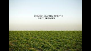 CORONA SCATTER REAL GRASS EASY WAY IN 3DS MAX