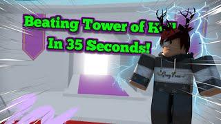 Beating Tower of Hell in 35 Seconds | No Gears!