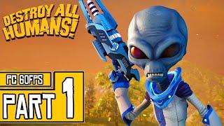 Destroy All Humans REMAKE Walkthrough PART 1 Full Game (PC) No Commentary @ 1440p (60ᶠᵖˢ) 