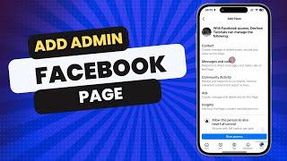 How To Add Admin To Facebook Page in 2024