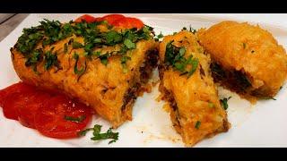 РУЛЕТ ИЗ КАРТОФЕЛЯ С ГОВЯЖЬИМ ФАРШЕМ / POTATO ROLL WITH MINCED BEEF