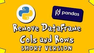 Pandas Remove DataFrame Columns and Rows - SV - #3