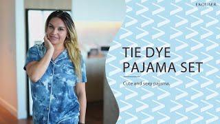 Pretty & Comfortable Tie-dye Pajamas | Ekouaer ft. Alicia Waldner