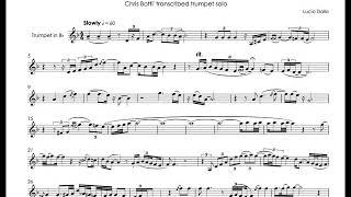 Lucio Dalla - Caruso - Chris Botti's transcribed trumpet solo