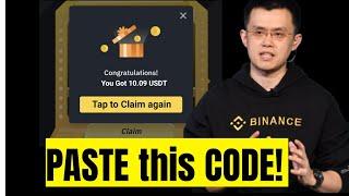 New Code: Paste this code and claim 10$ daily on Binance | make money online #freeusdtbinance