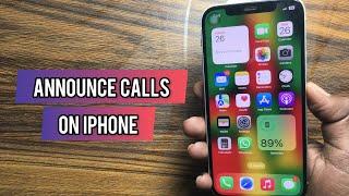 How to enable Call Announcement Feature on iPhone | Kumar Saket