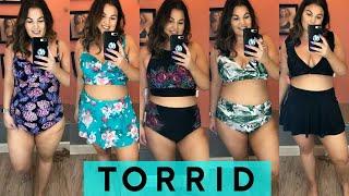 PLUS SIZE TORRID SWIM TRY ON HAUL 2019 | Kelly Elizabeth