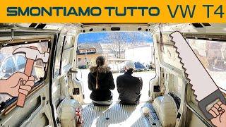 Abbiamo comprato un camper e l'abbiamo smontato ️ Volkswagen T4  Camperizzazione fai da te