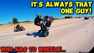 Gsxr 750 Caught Riding One Wheel!