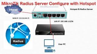 MikroTik Radius Server Configure with Hotspot.