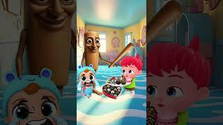 Brother caught the chocolate, but... (Tung Tung Tung Sahur VS Brother) #comedy #animation #shorts