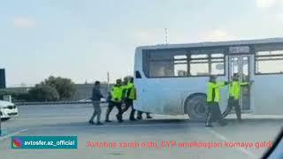 Avtobus xarab oldu, DYP əməkdaşları köməyə gəldi