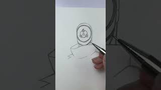 How to draw Obito Uchiha from Naruto! #howtodraw #tutorials #easydrawing #speedart#short#short