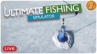 In honor of Wisconsin's first snow! ICE FISHING!!! | Ultimate Fishing Simulator [LIVE]