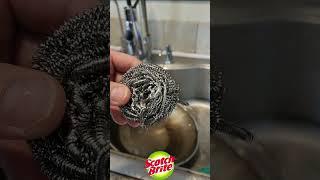 Scotch Brite Stainless Steel Scrubber | Removes The Toughest Stains On Pots & Pans!