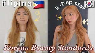 I tried Korean Beauty Standards *MY EXTREME TRANSFORMATION*