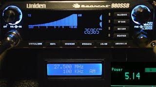 Uniden Bearcat 980ssb 26.0 - 28.0 Mhz Demo