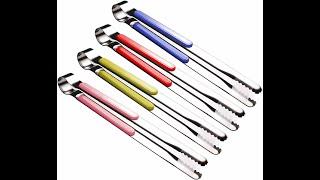 AXGO Stainless Steel Kitchen Tongs