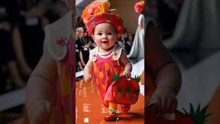 Cute Babies STRUT Their Stuff on the Fashion Runway | #shortsfeed #baby #babies #babygirl #cute