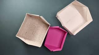 How To Make Origami Box For Storage . Easy Origami Model