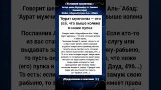 ‘Аурат мужчины — это всё, что выше колена и ниже пупка