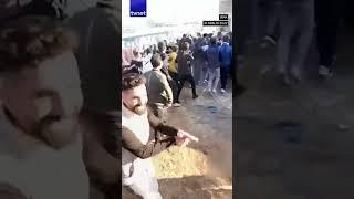 Irak'ta bir kadın, yüze yakın erkeğin saldırısına böyle uğradı! #shorts #viral