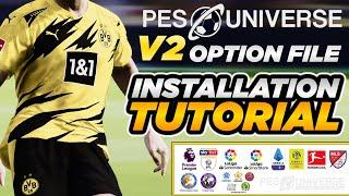 PESUNIVERSE OPTION FILE V2 INSTALL TUTORIAL [PS4] - MLS IS HERE!! - PES 2021