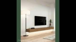 14 Minimalist Living Room TV Wall Ideas & Design #interiordesign