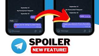 How to Use Telegram Spoiler | New Feature 2023