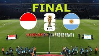 INDONESIA vs ARGENTINA penalti FINAL | FIFA World Cup 2026 USA | Full Match All Goals |  PES Gamepla