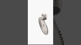 Pin and Bevel Gear Animation #cncmachining#cnc#solidworks