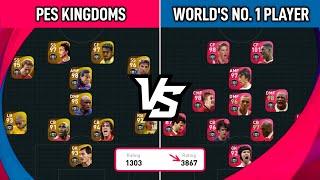 WORLD NO. 1 PES PLAYER VS PES KINGDOMS  Pes 2021 Mobile Gameplay