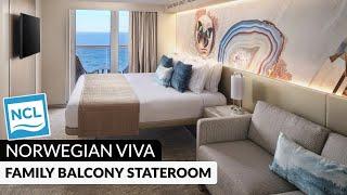 Norwegian Viva | B4, BA Family Balcony Stateroom Tour & Review | NCL VIVA